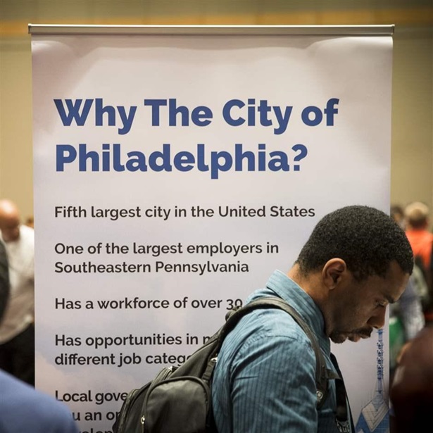 Job fair at the Pennsylvania Convention Center in Philadelphia, PA