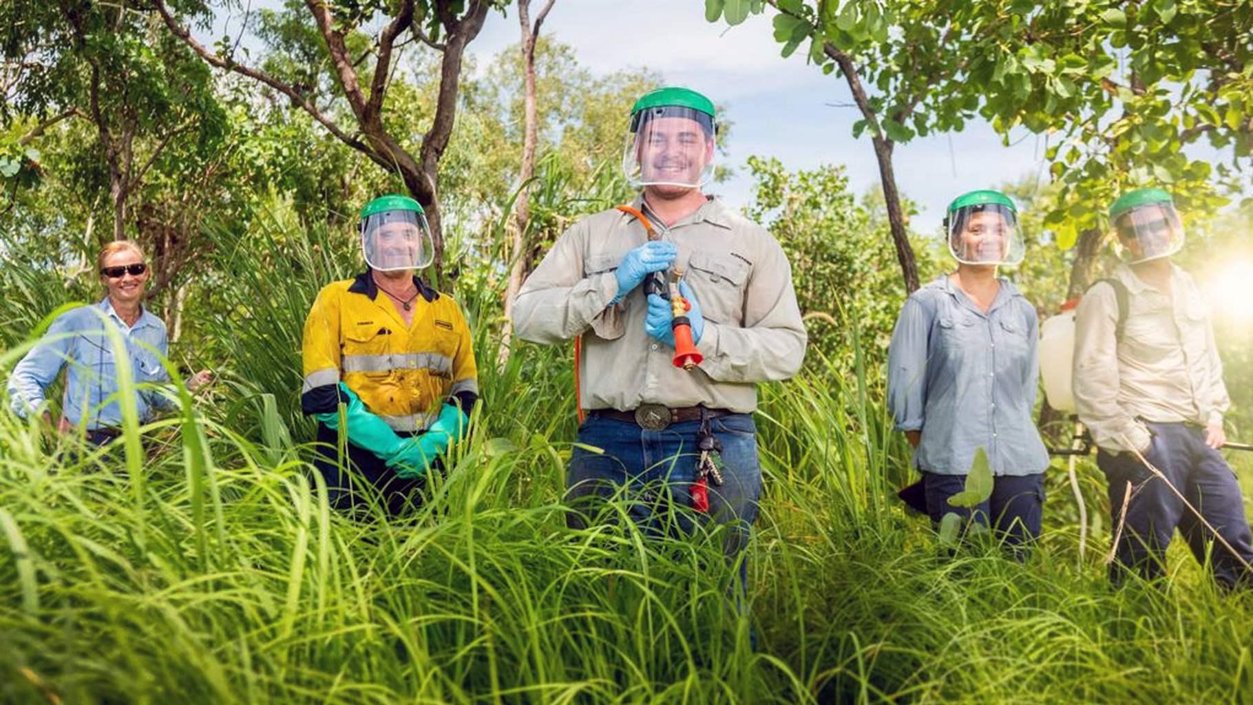 : Members of the Northern Territory’s ‘Gamba Army’ program