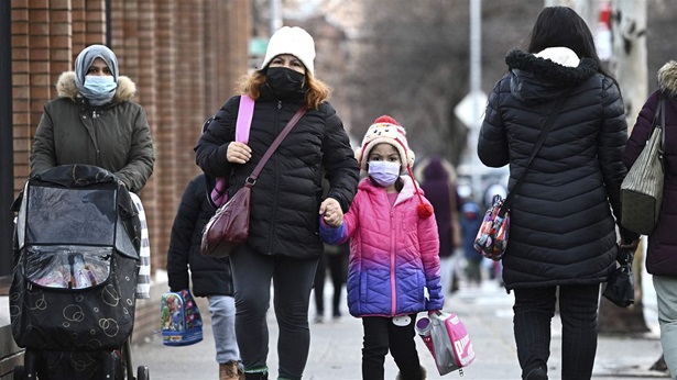 Child and parent walking to school Child and parent walking to school