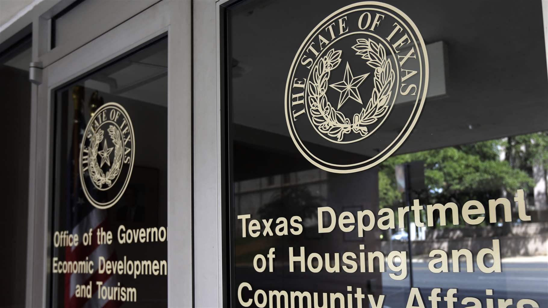This Aug. 30, 2014, photo shows the Texas Department of Housing and Community Affairs in Austin, Texas.