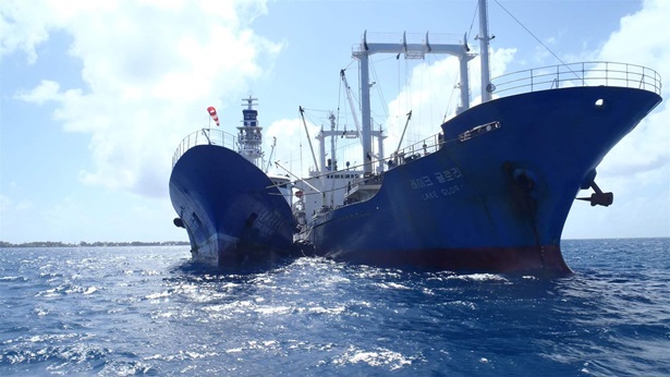 Transshipment, pictured above, is a vital link in the seafood supply chain, but requires increased oversight in the Pacific.