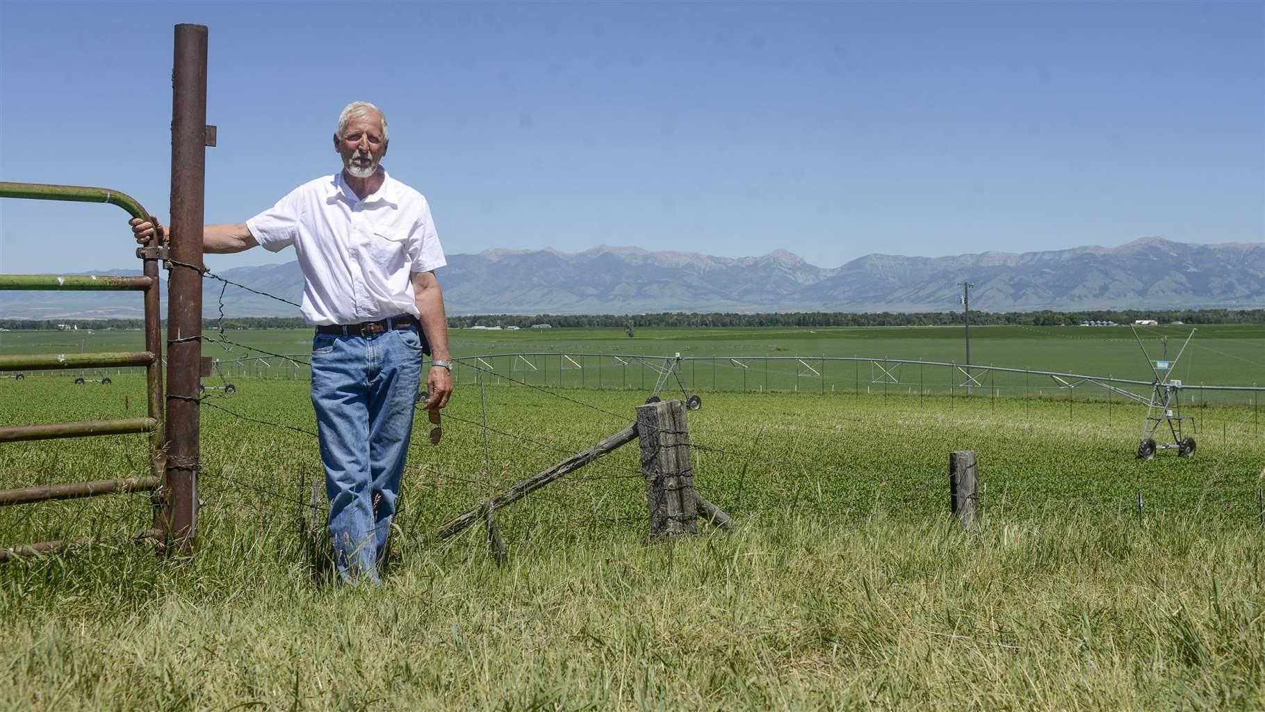 Montana farmer Sherwin Leep