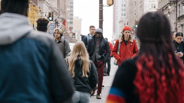 Pedestrians on Market St in downtown Philadelphia on Nov. 5, 2019.