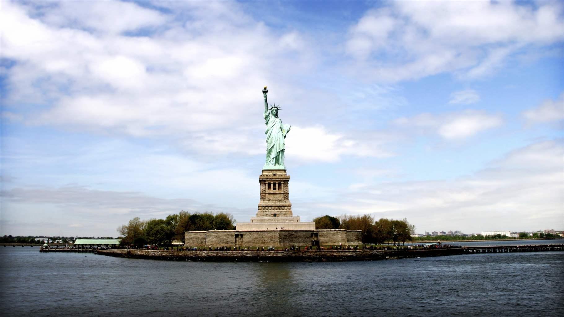 Immigration. statue of Liberty. New York, NY