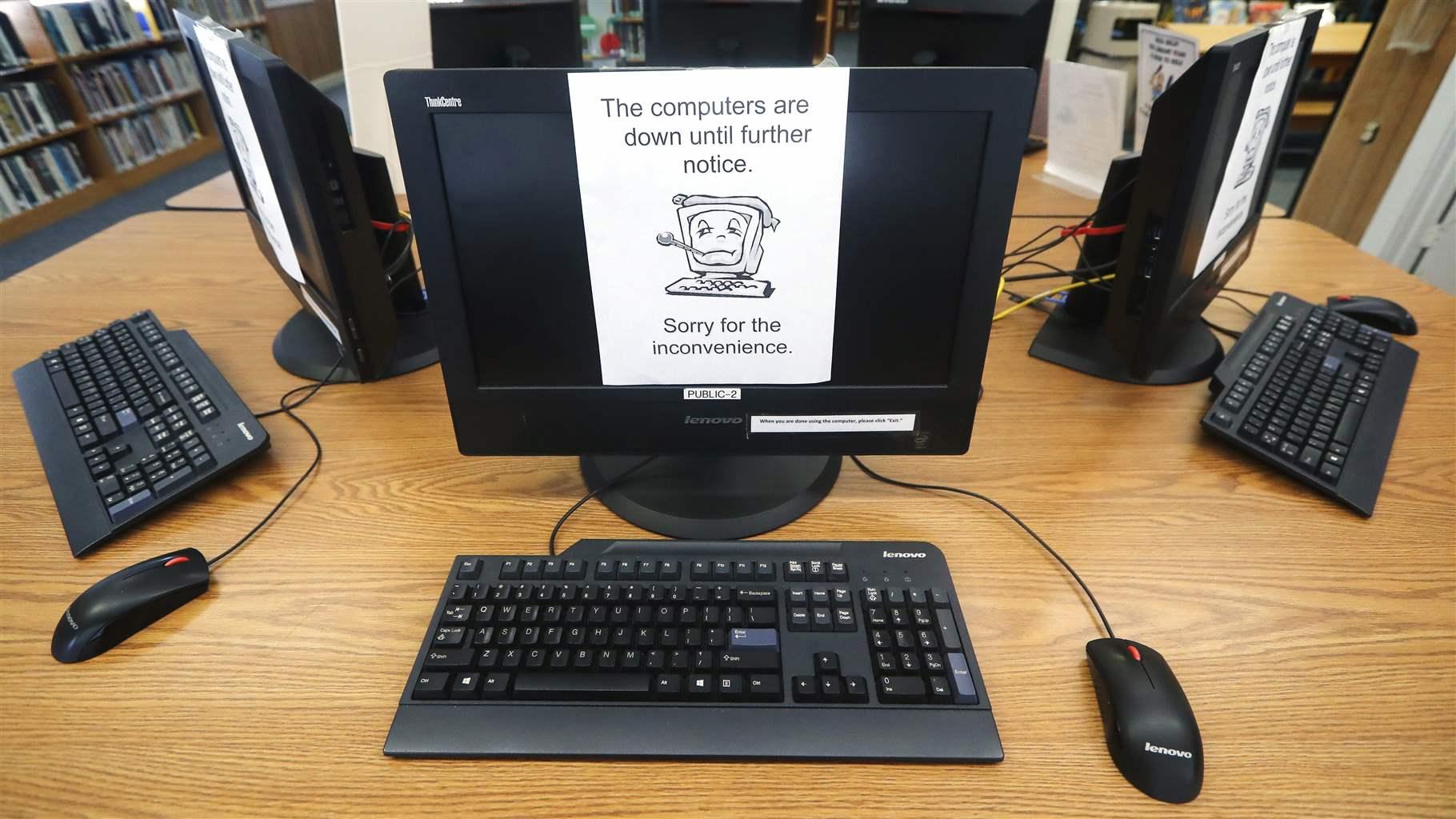 Library computer down