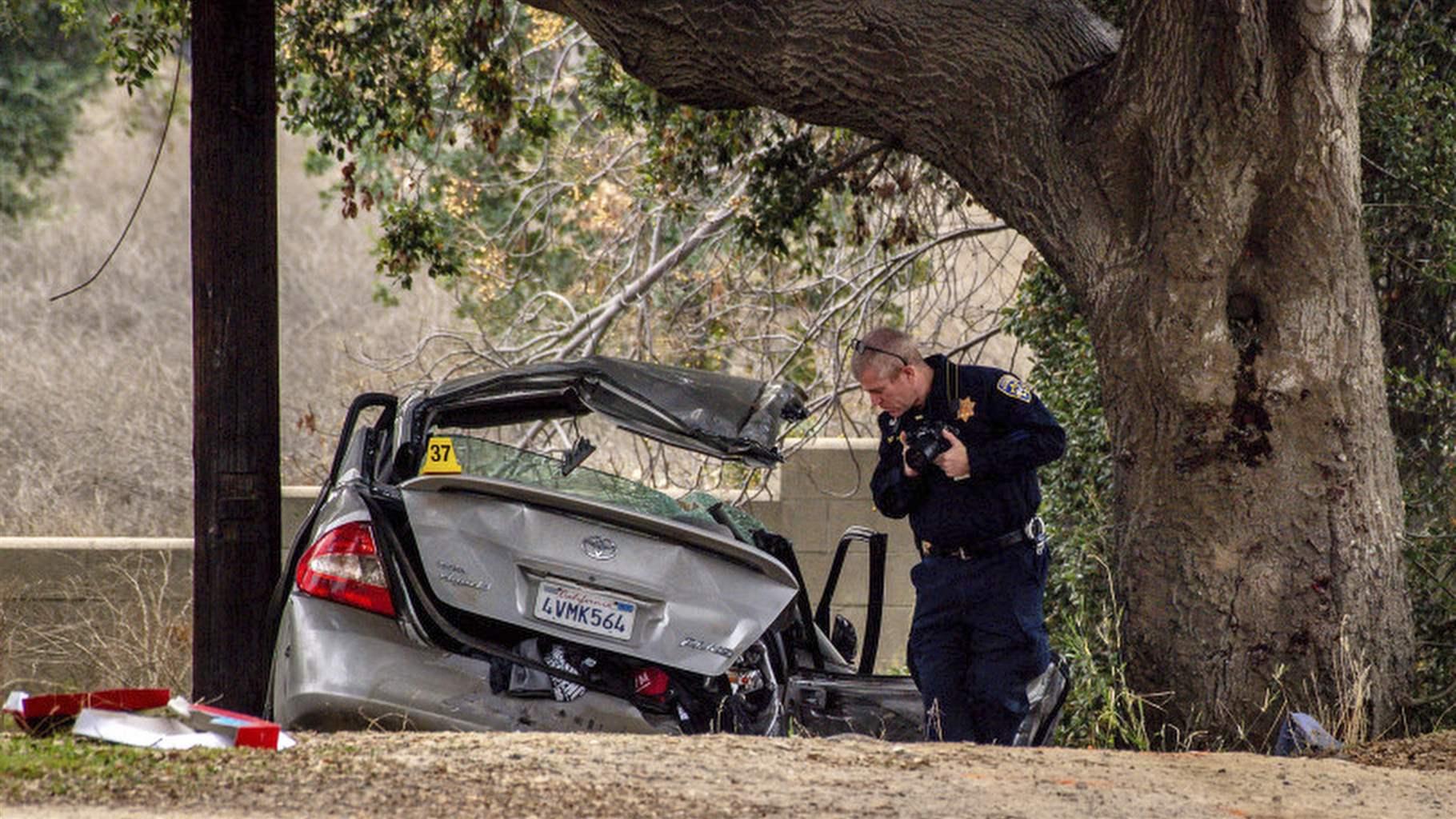 Car crash site Car crash site