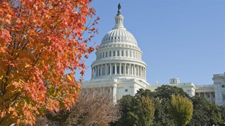 Capitol hill Washington DC in fall