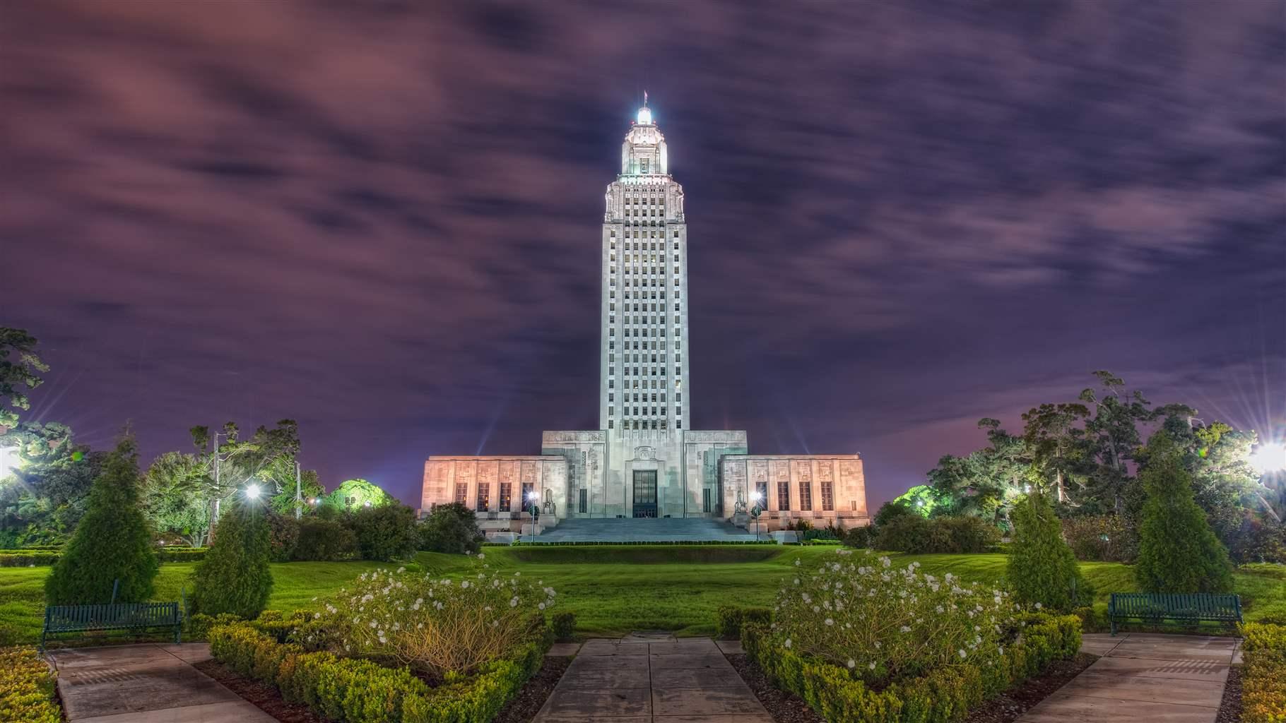 Louisiana State Capital Building in Baton Rouge, LA.