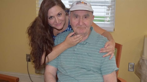 Gorgi Talevski celebrated his 82nd birthday with his daughter Susie Talevski in a nursing home in Bremen, Ind., in 2018. The U.S. Supreme Court is considering a lawsuit, filed by Talevski’s family, that could affect the ability of tens of millions of beneficiaries in federal safety net programs to go to court when they believe that states or municipalities violated their rights.