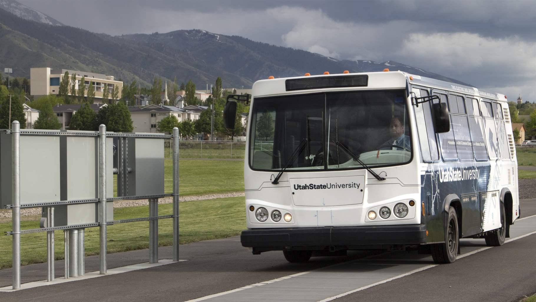 Utah State University electric bus Utah State University electric bus