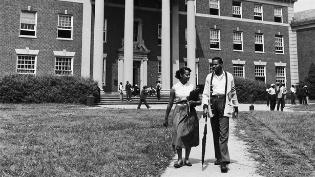 Black Students Leaving Howard University, An Institution Only For Afro-Americans In Washington, 1962.