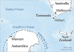 A map of the southern ocean