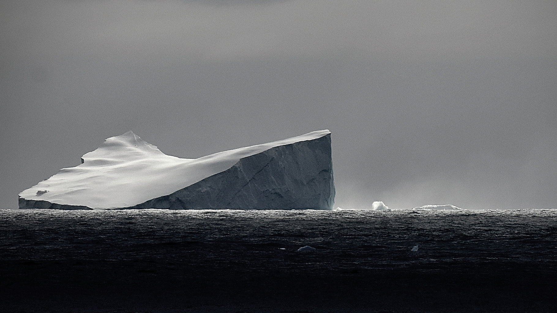 One of the final iceberg sightings on the expedition.