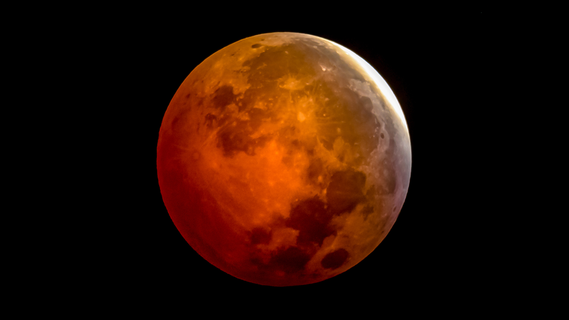 A blood orange moon.