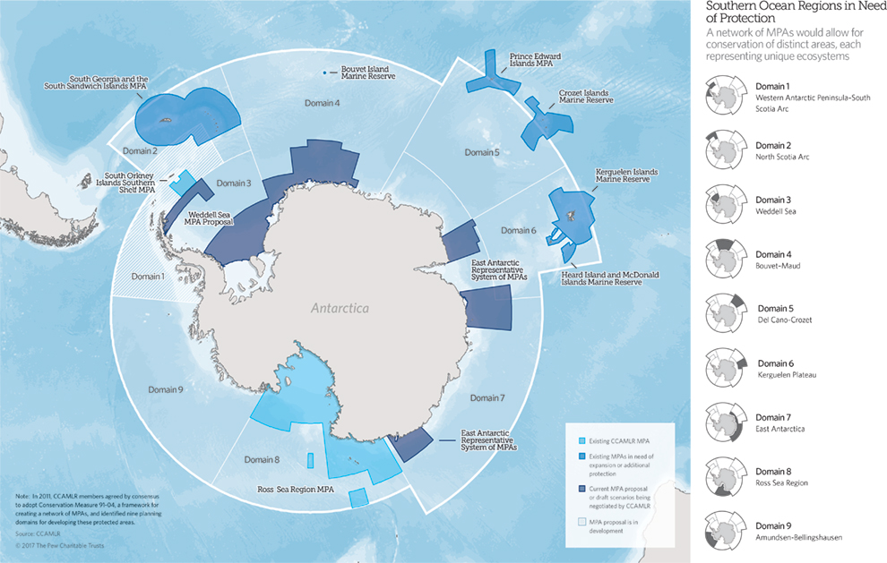 A Network of Marine Protected Areas in the Southern Ocean